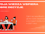 Nabór ekspertów do komisji konkursowych dla otwartych konkursów ofert!