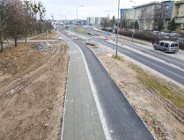 Nowa droga rowerowa wzdłuż ul. Szymanowskiego na Piątkowie