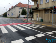 Nowe przejście dla pieszych na ul. Przybyszewskiego