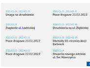 Nowość - panel Transport