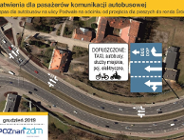 Nowy buspas na ulicy Podwale