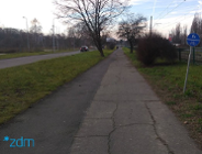 Nowy chodnik dla pieszych i rowerzystów na ul. Warszawskiej