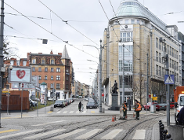 Nowy łuk dla tramwajów na pl. Wiosny Ludów