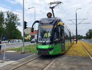 Pierwsze tramwaje na trasie do ul. Włodarskiej