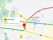 Planowanie podróży tramwajem i autobusem w Google Maps