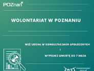 Podsumowanie I etapu konsultacji społecznych dotyczących " Poznańskiego Programu Rozwoju Wolontariatu Miejskiego na lata 2024 - 2026".