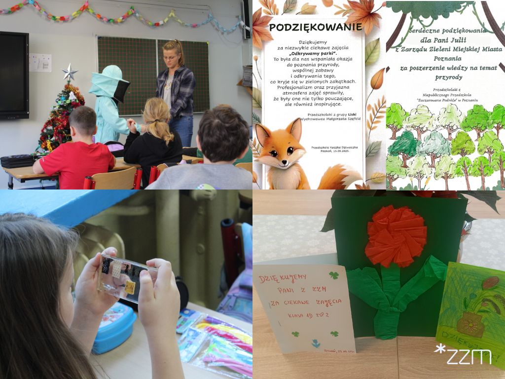 Podziękowania i własnoręcznie wykonane laurki za pracę edukacyjną