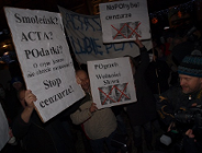 Poznańska manifestacja przeciwników ACTA