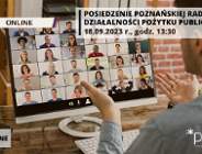 Poznańska Rada Działalności Pożytku Publicznego, 18 września 2023 r., online