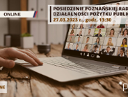 Poznańska Rada Działalności Pożytku Publicznego, 27 marca 2023 r., ONLINE