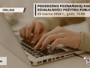 Poznańska Rada Działalności Pożytku Publicznego - posiedzenie online 23.03.2026