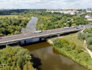 Prace na moście Lecha