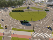 Przebudowa ronda Rataje - ostatnie przygotowania