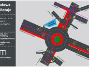 Przebudowa ronda Rataje: zmiany w organizacji ruchu na ul. Jana Pawła II