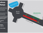 Przebudowa ronda Rataje: zmiany w organizacji ruchu na ul. Krzywoustego