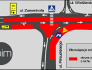 Przebudowa ronda Rataje - zmiany w rejonie ul. Zamenhofa