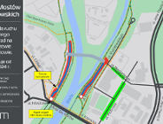 Przywrócono ruch na Wartostradzie przy powstających mostach