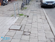 Remont chodnika na pl. Asnyka na Jeżycach