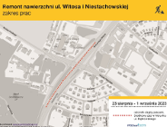 Remont nawierzchni na ul. Witosa i Niestachowskiej
