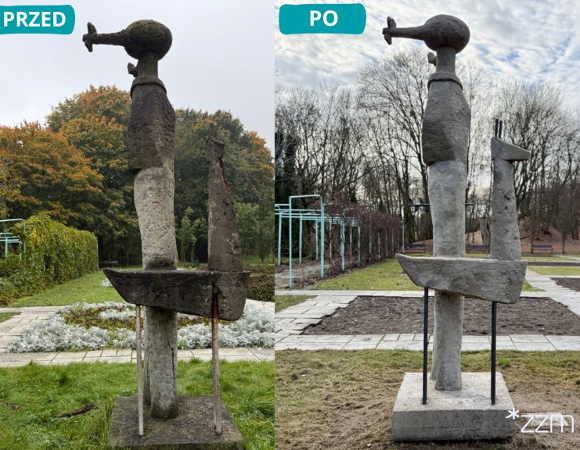 Rzeźba Niedziela w Parku Cytadela