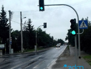 Sygnalizacja świetlna na skrzyżowaniu ul. Naramowickiej i Dzięgielowej