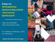 Szkolenie w ramach Wielkopolskiej Akademii Rzeczników i Rzeczniczek Społecznych, 23-25 maja 2025 r., WRK
