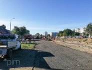 Tramwaj na Naramowice - aktualny ruch pieszy i rowerowy