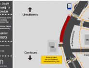 Tramwaj na Naramowice - prace w rejonie ul. Dworskiej