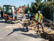 Trwa budowa chodnika na ulicy Lawendowej
