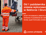 UWAGA! Zmiany w systemie odbioru odpadów w Sektorze I Grunwald