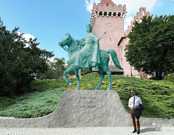 Wizualizacja pomnika króla Przemysła II
