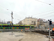 Wymiana łuków na torowisku przy moście Teatralnym