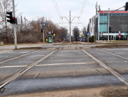 Wymiana torowiska na przejeździe przy Al. Solidarności