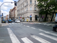 Wyniesione skrzyżowanie na Jeżycach