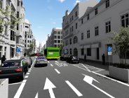 Zieleń na ulicy Garbary