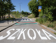 Zielono-czerwone pasy