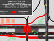 Zmiana organizacji ruchu pod przebudowywanym wiaduktem na ul. Krzywoustego