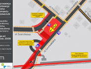 Zmiana organizacji ruchu przy węźle Grunwaldzka