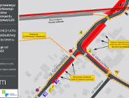 Zmiana organizacji ruchu przy węźle Grunwaldzka