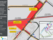 Zmiana organizacji ruchu w rejonie budowanego węzła Grunwaldzka