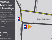 Zmiany w organizacji ruchu w rejonie placu Wolności
